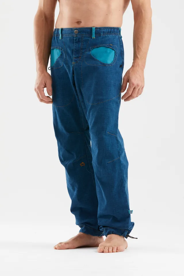 e9-rondo-x2-kletterhose-turquoise-bio-baumwolle image 1
