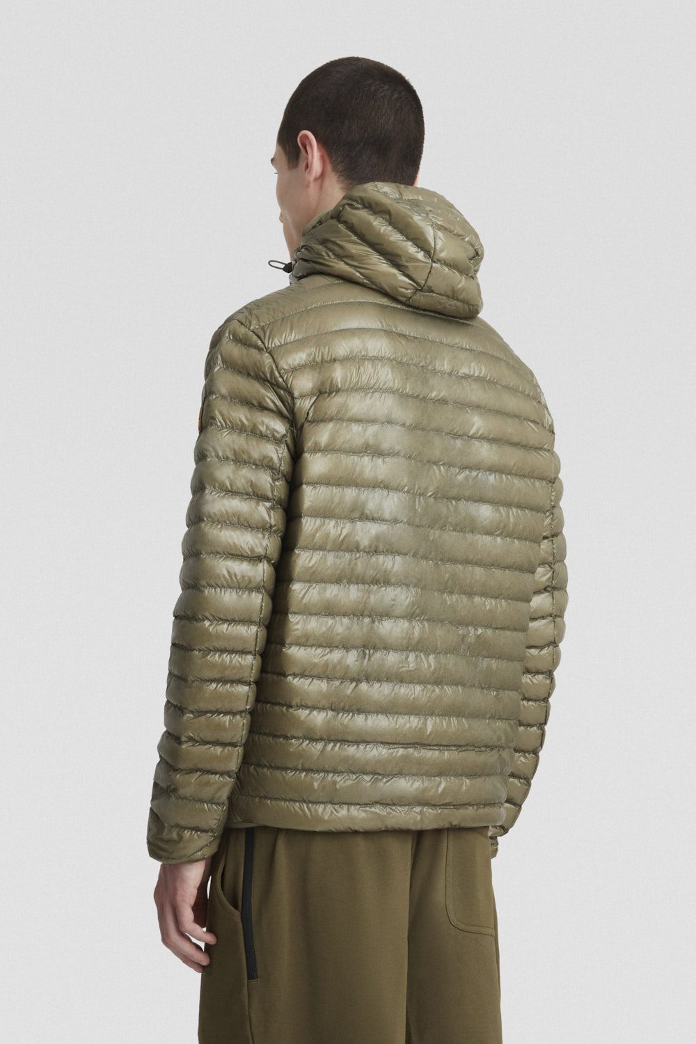 ciesse-piumini-daunenjacke-gr-n-gl-nzend-kapuze image 6