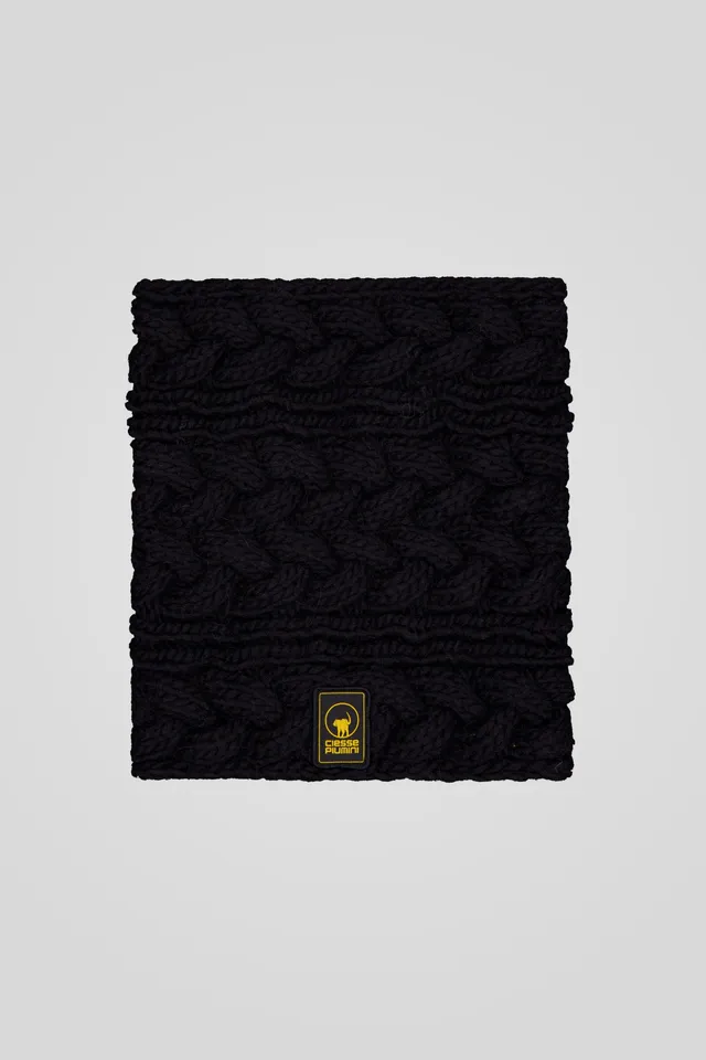 ciesse-halsw-rmer-schwarz-strick-wolle-alpaka-loop image 1