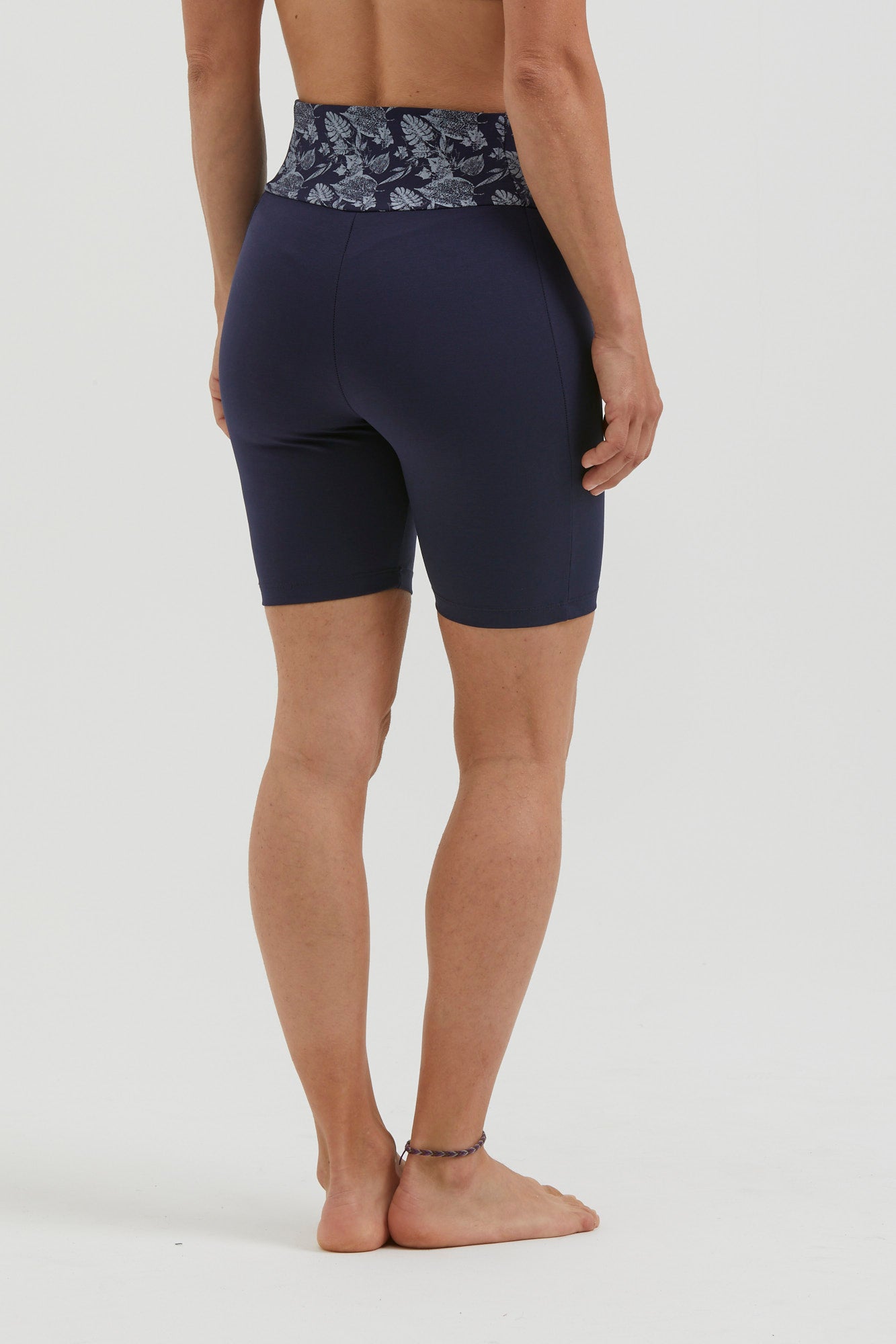 e9-vale-short-leggings-damen-ocean-blue-slim-fit-baumwolle image 3