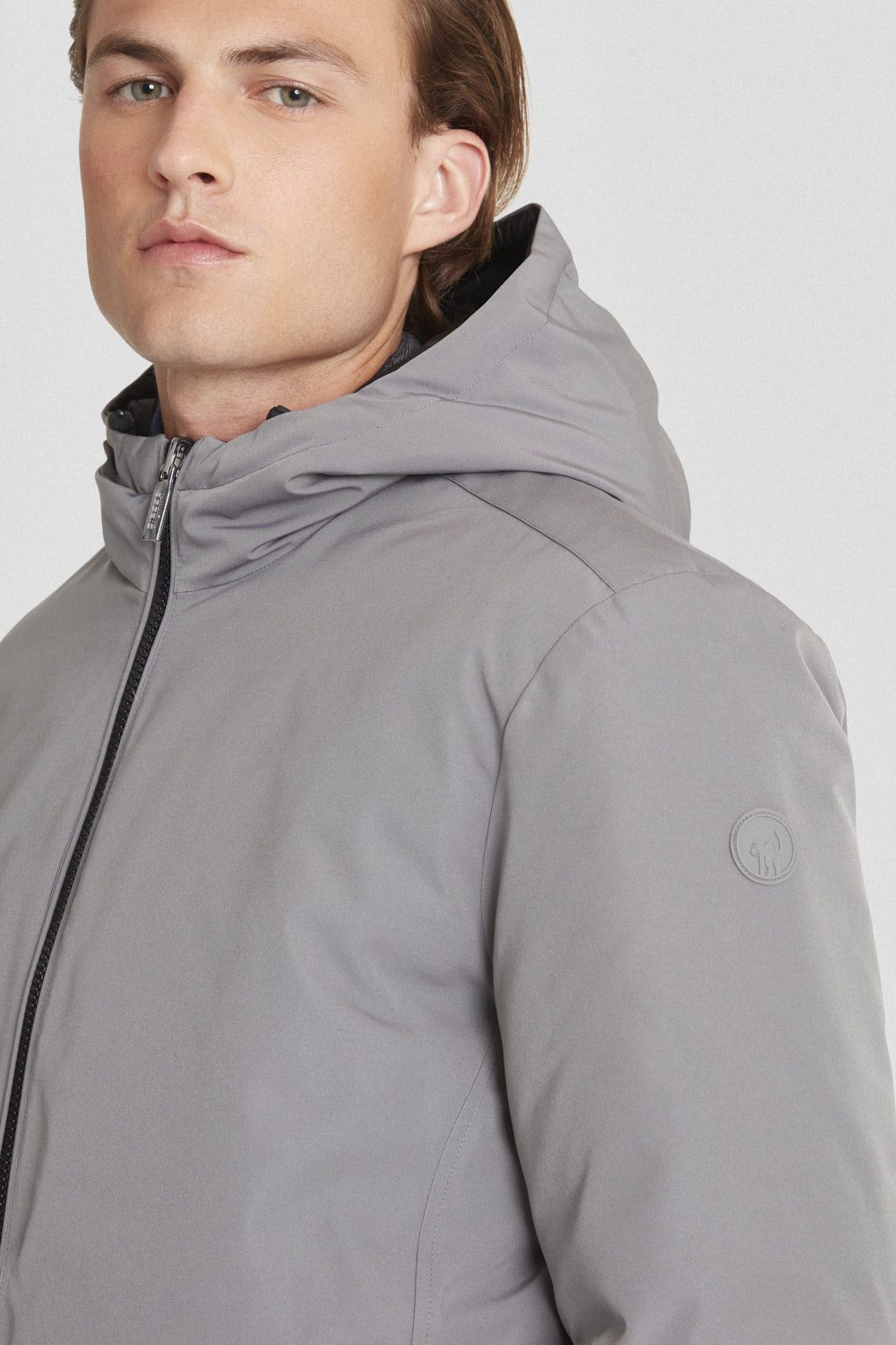 ciesse-piumini-daunenjacke-grau-reversibel-kurz image 3