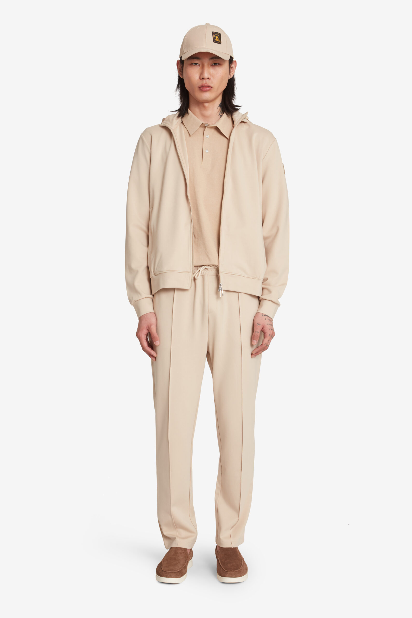 ciesse-outdoor-naku-hoodie-beige-herren-full-zip-abnehmbare-kapuze image 1