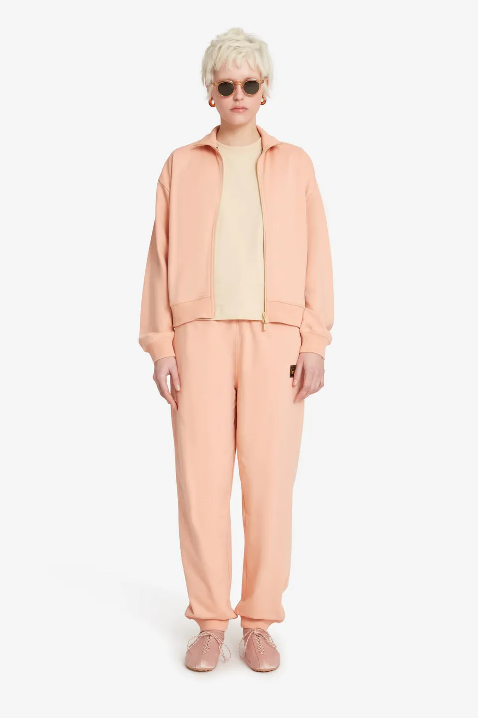 ciesse-outdoor-raquel-sweatshirt-rosa-stehkragen-baumwolle image 1