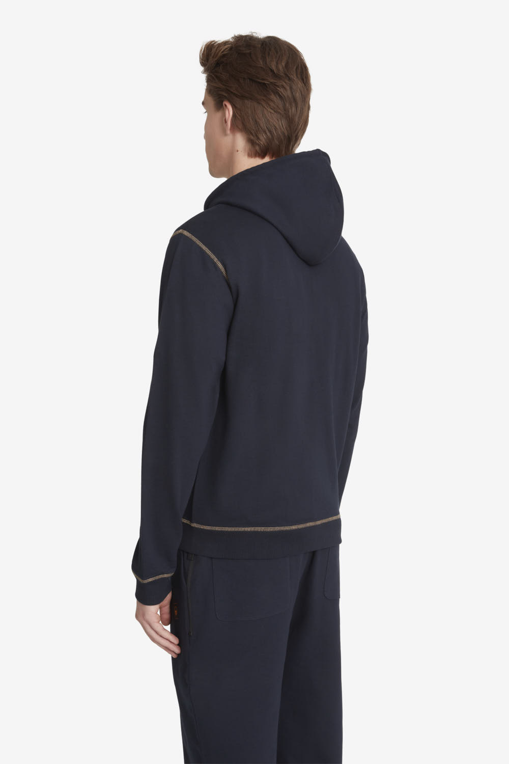 ciesse-kurt-hoodie-herren-dunkelblau-baumwolle-reissverschluss image 4