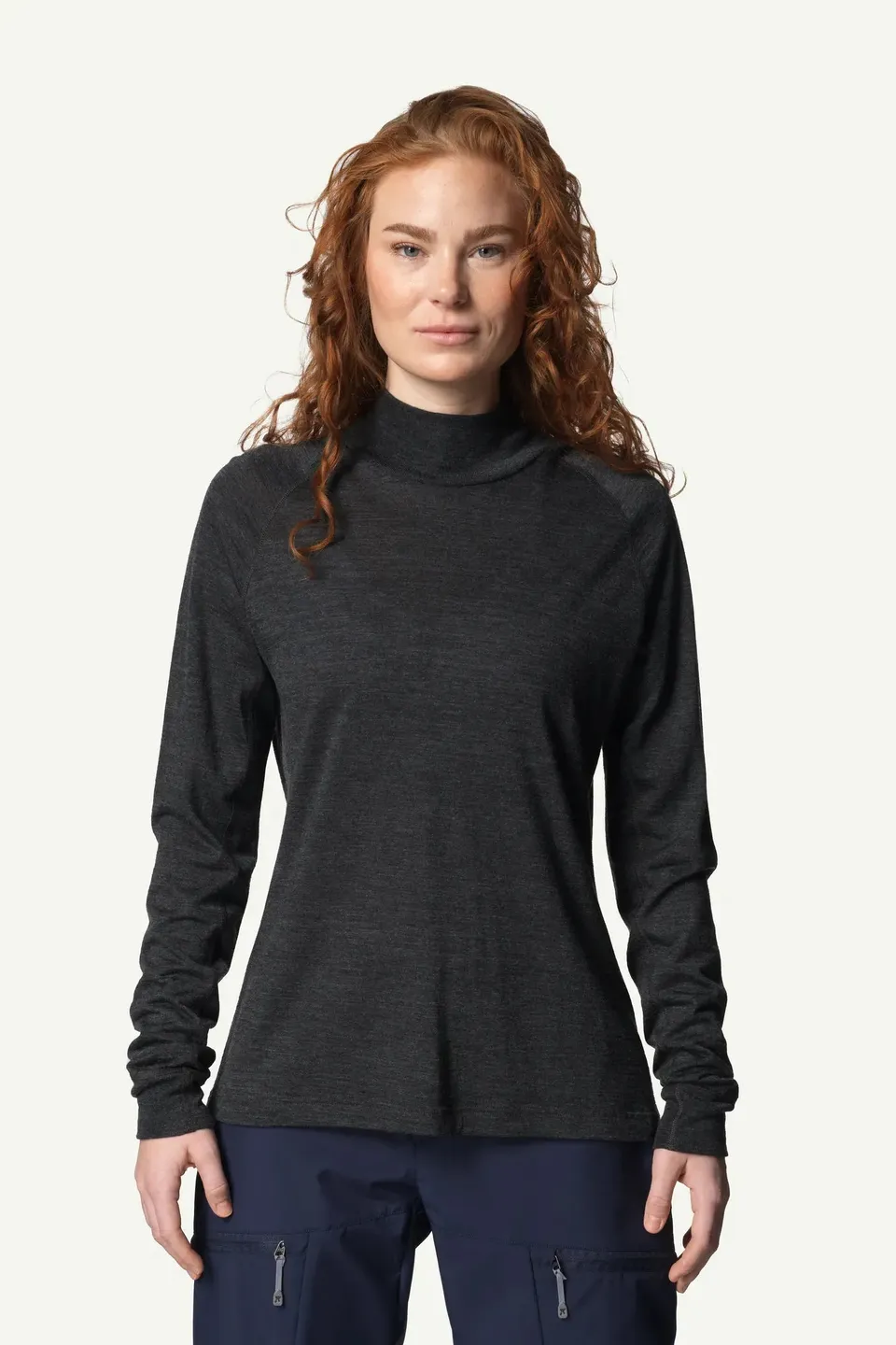 houdini-activist-turtleneck-damen-baselayer-true-black-merino image 1