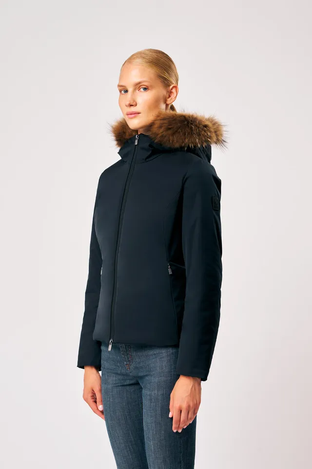 ciesse-outdoor-biliana-winterjacke-schwarz-mit-fellkapuze image 1