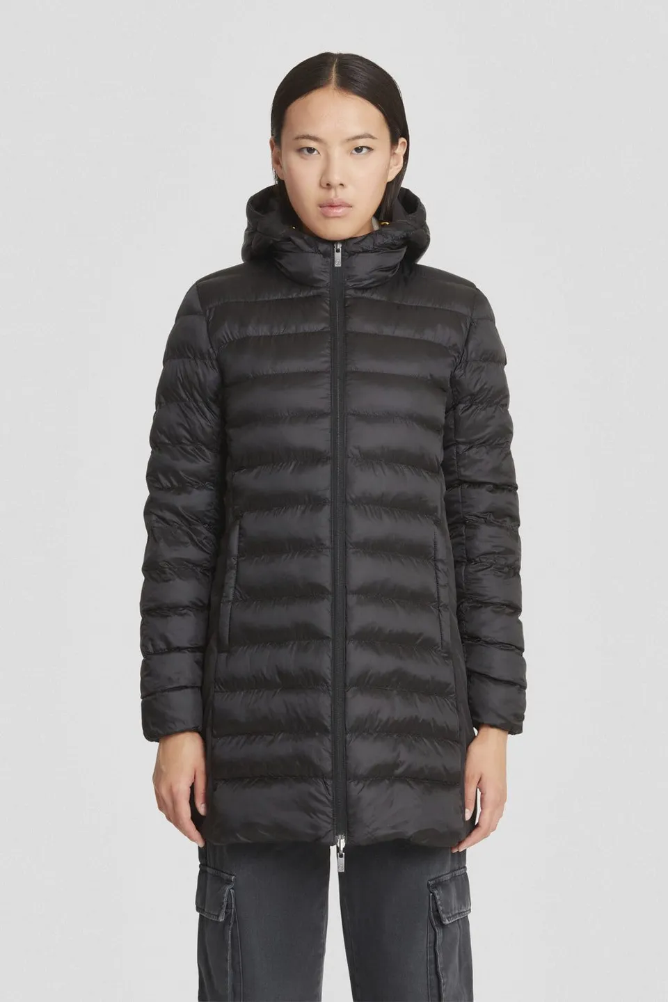 ciesse-outdoor-daunenjacke-schwarz-reversibel-kapuze-wasserabweisend image 1