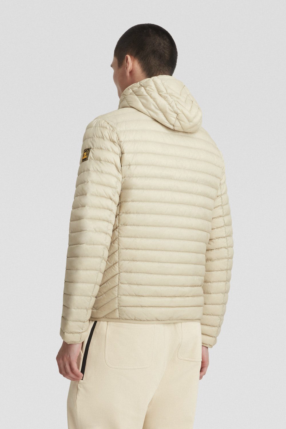 ciesse-outdoor-daunenjacke-beige-mit-kapuze-echt-daune-leicht image 4