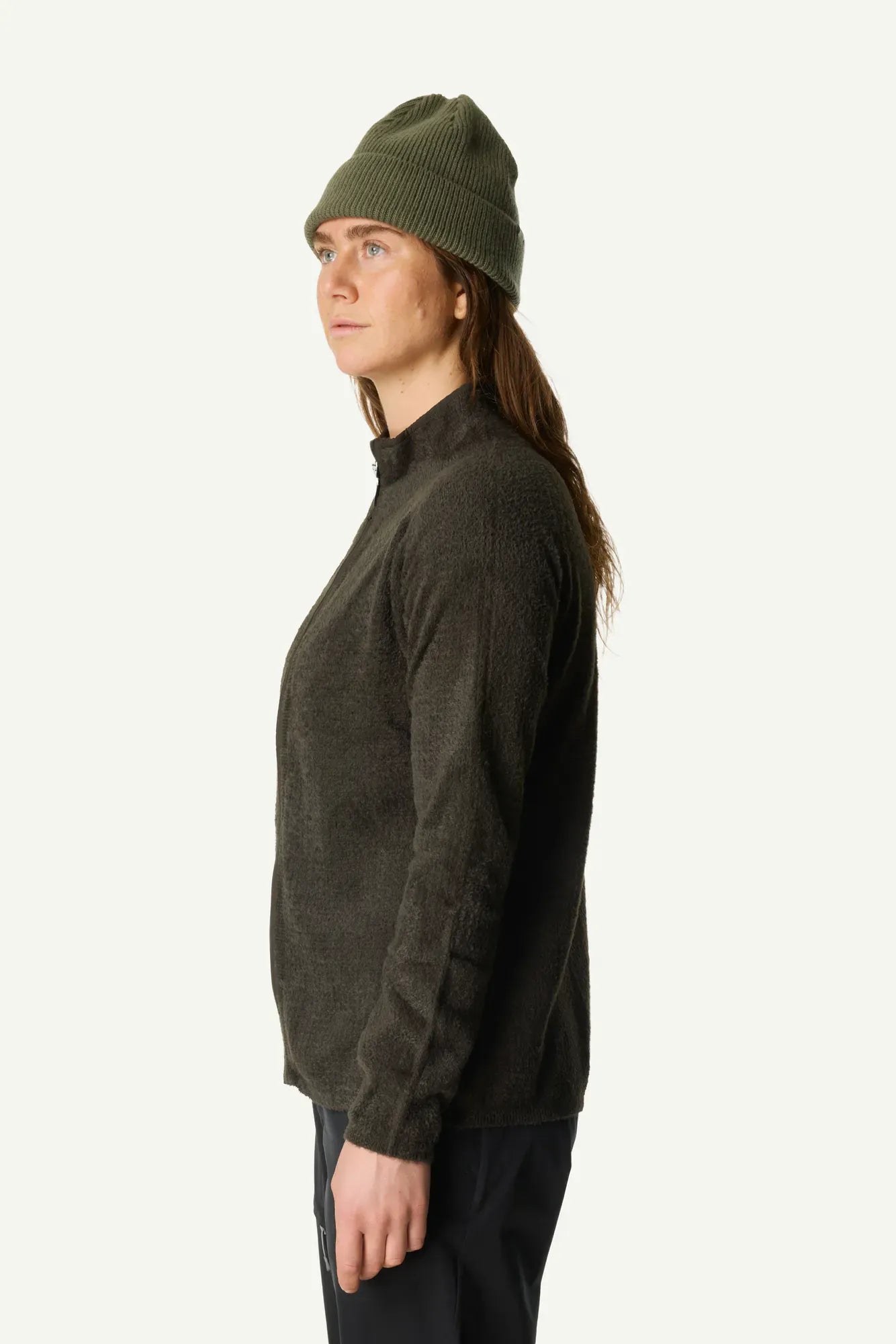 houdini-lykan-full-zip-fleecejacke-damen-foggy-mountain-atmungsaktiv image 8