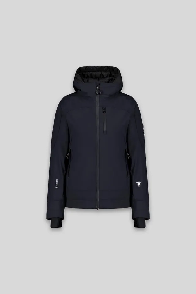 ciesse-blanca-skijacke-schwarz-mit-kapuze-softshell-primaloft image 1