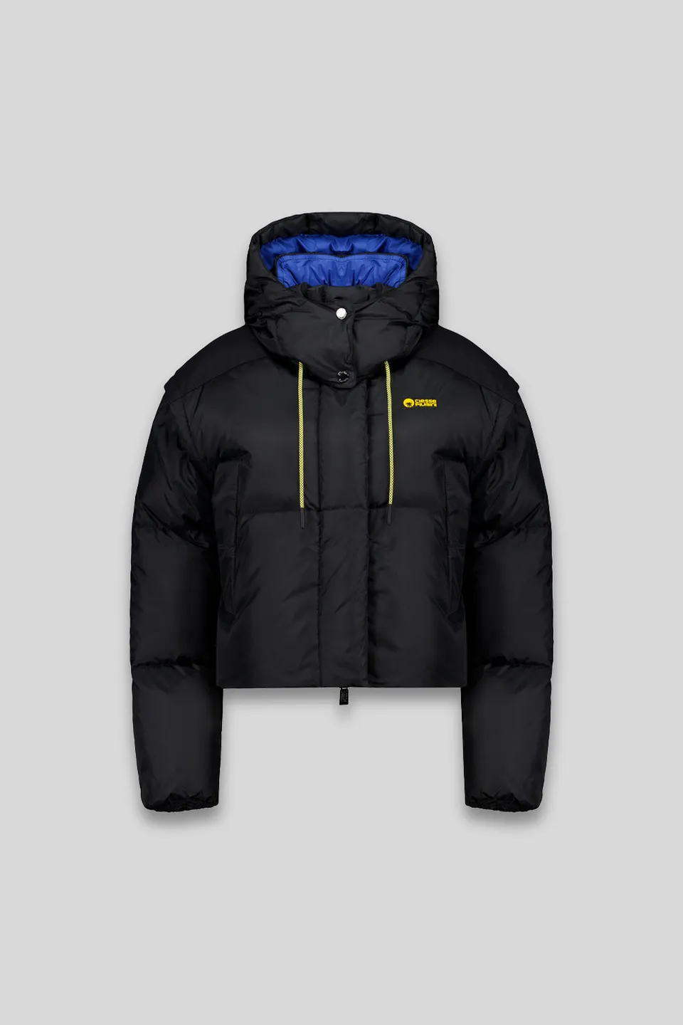 ciesse-nevada-daunenjacke-schwarz-crop-abnehmbare-rmel image 1