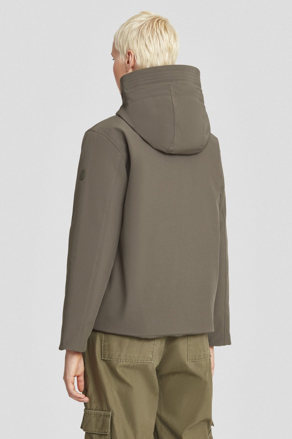 ciesse-outdoor-softshelljacke-oliv-kurz-mit-kapuze image 4