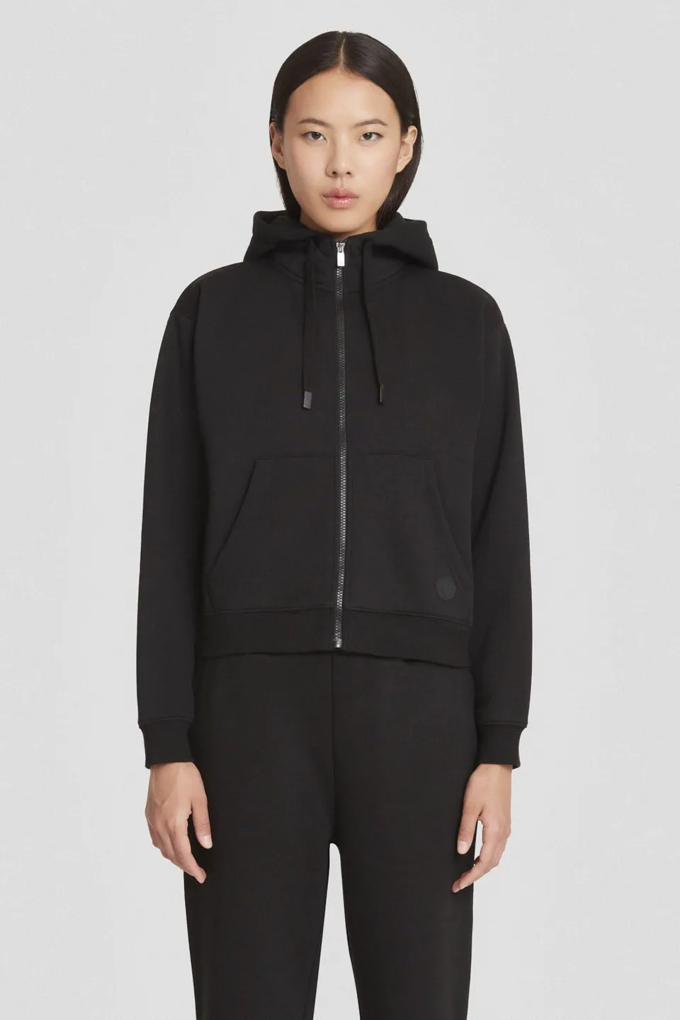 ciesse-outdoor-hoodie-schwarz-mit-rei-verschluss image 1