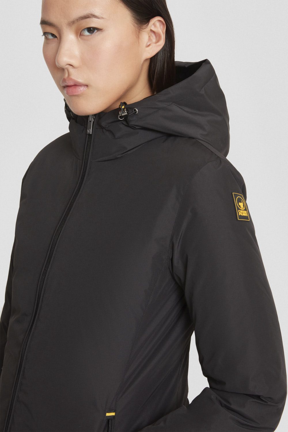 ciesse-outdoor-daunenjacke-schwarz-reversibel-kapuze-wasserabweisend image 3