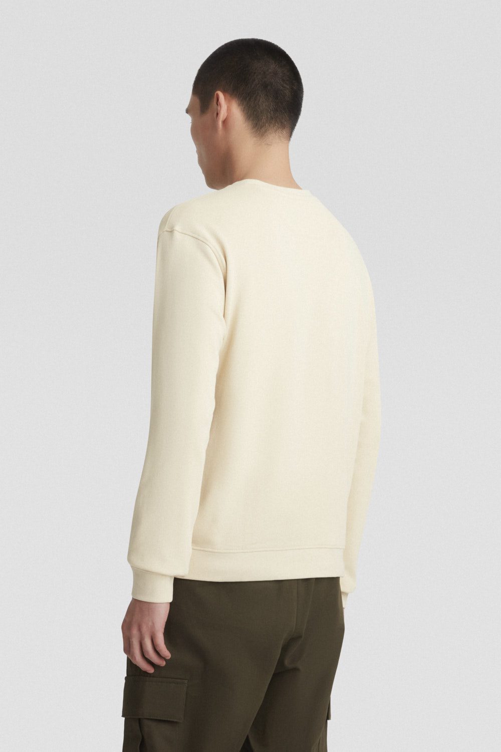ciesse-felpe-sweatshirt-beige-rundhals-aus-baumwolle image 4