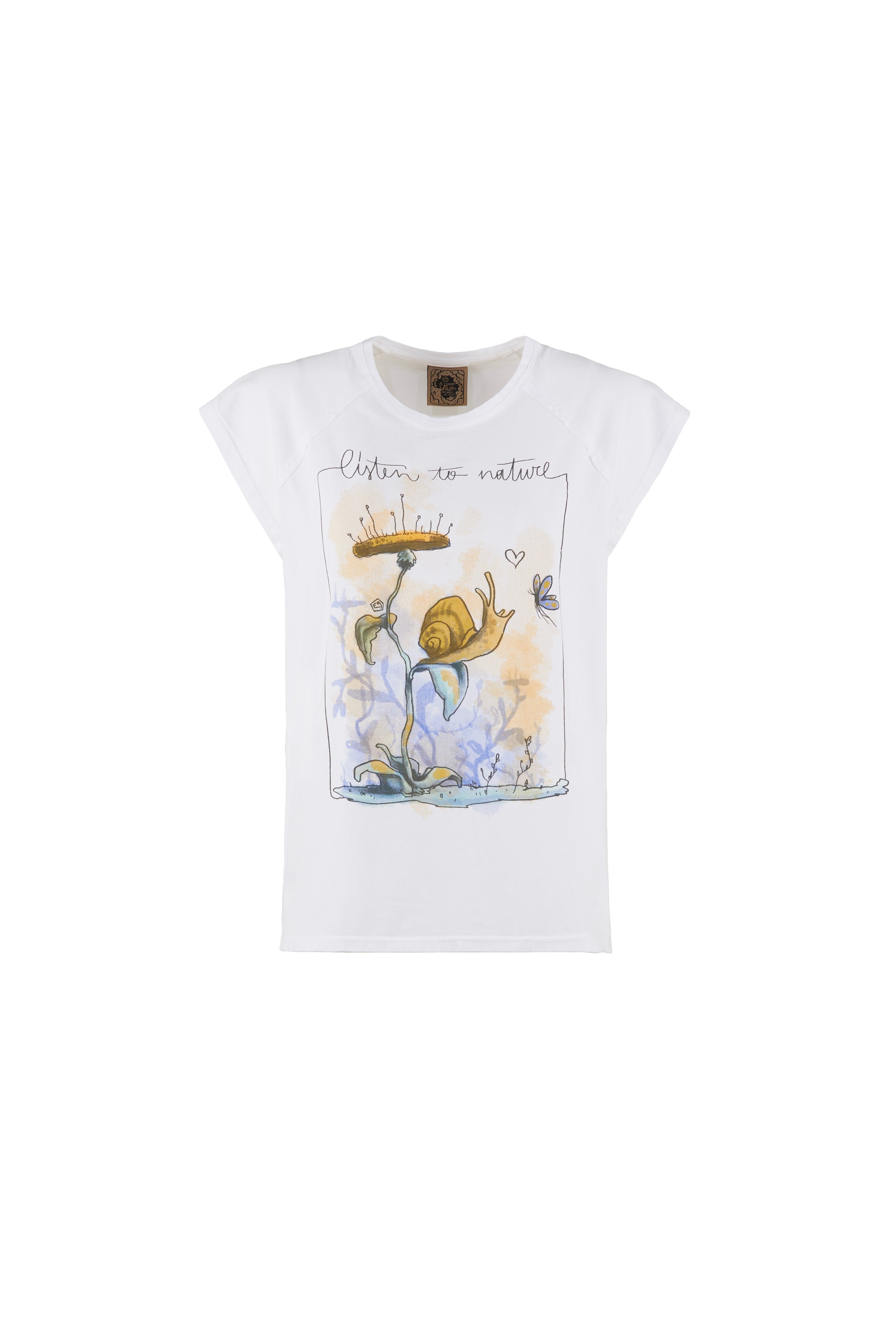 e9-snail-t-shirt-white-009-bio-baumwolle-slim-fit image 7