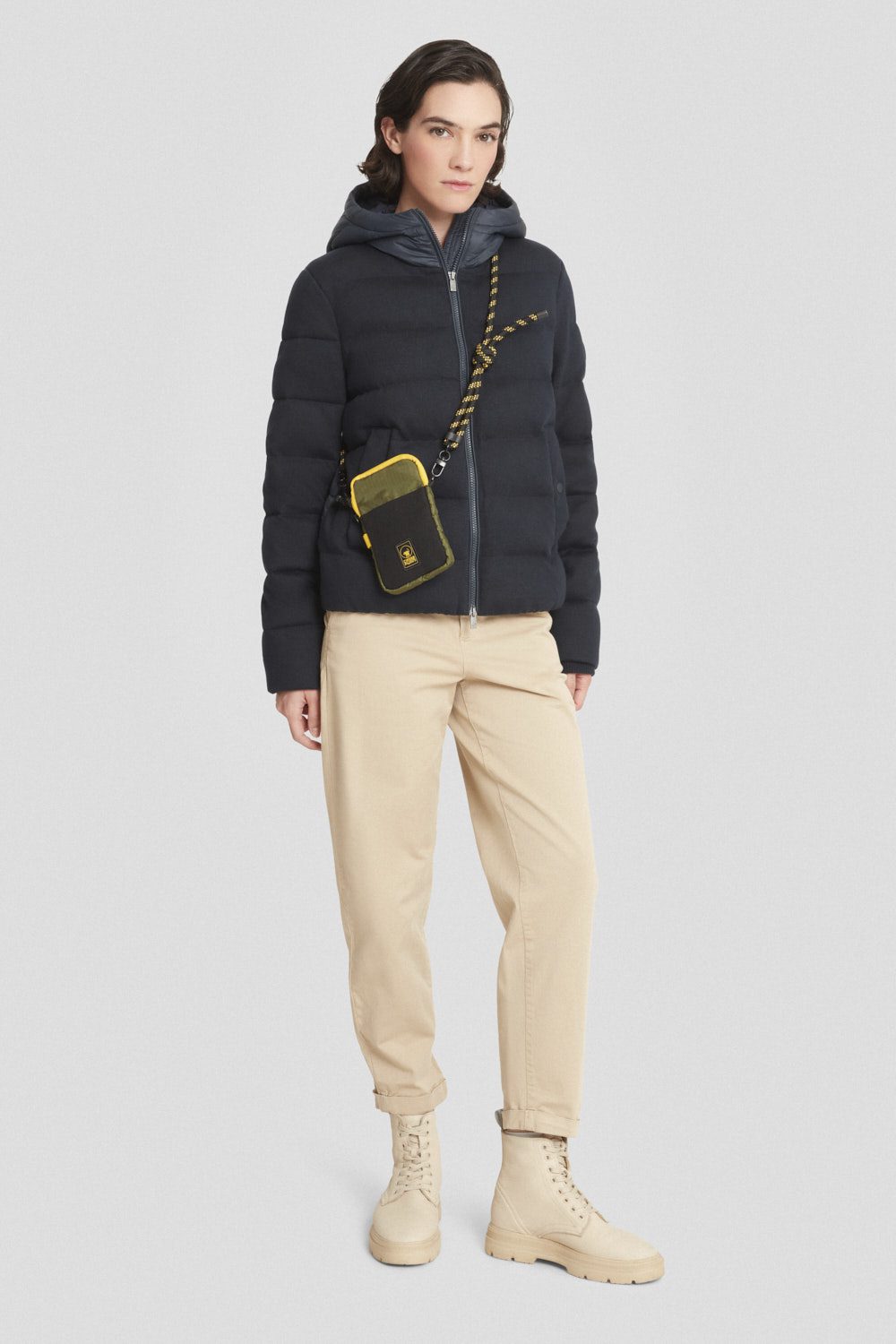 ciesse-giacche-leggere-jacke-blau-nylon-kapuze image 1