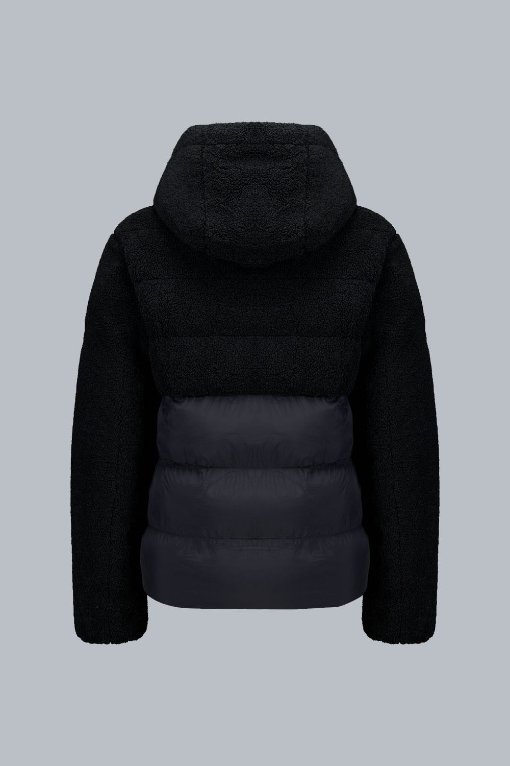 ciesse-outdoor-bonilla-daunenjacke-schwarz-teddy-hybrid-mit-kapuze image 2