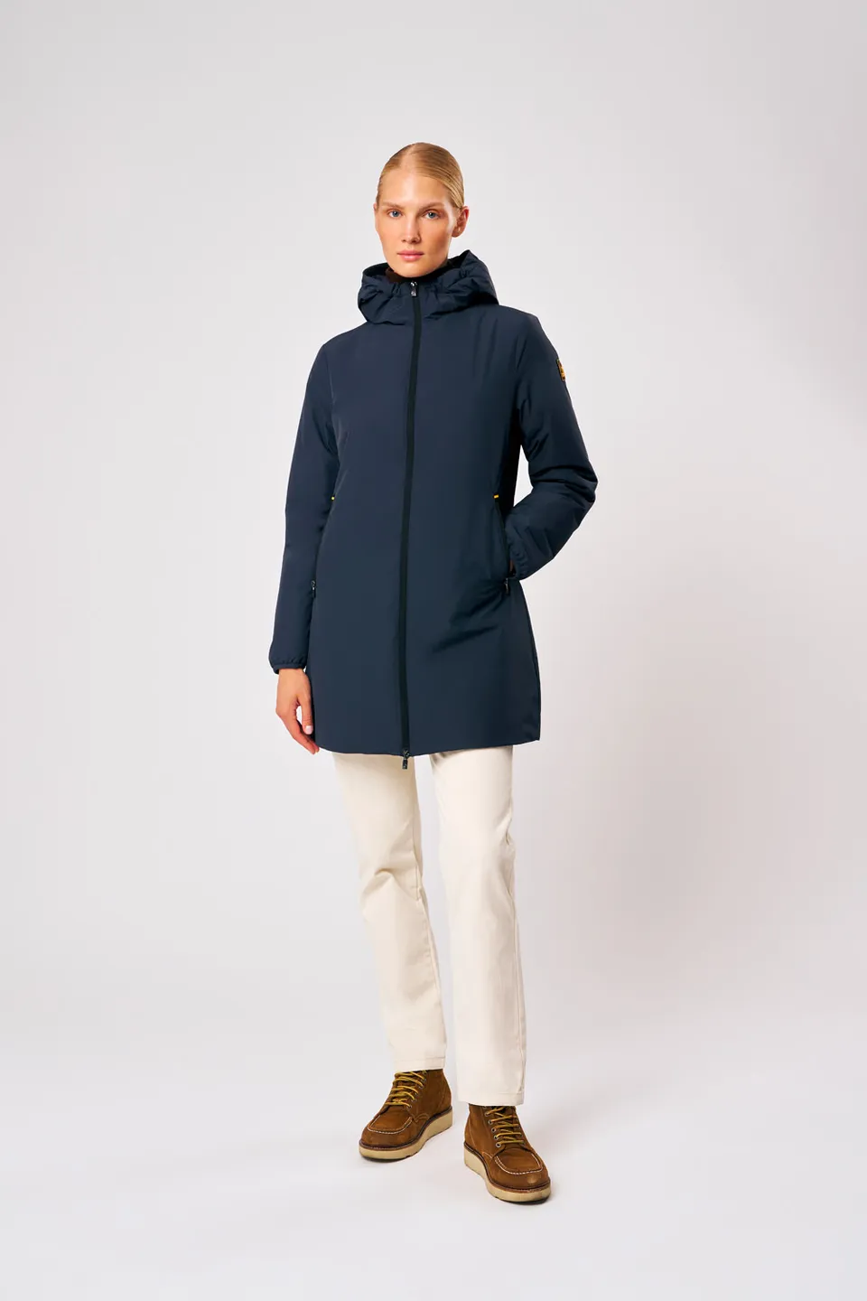 ciesse-outdoor-matilda-jacke-damen-blau-lang-kapuze image 1