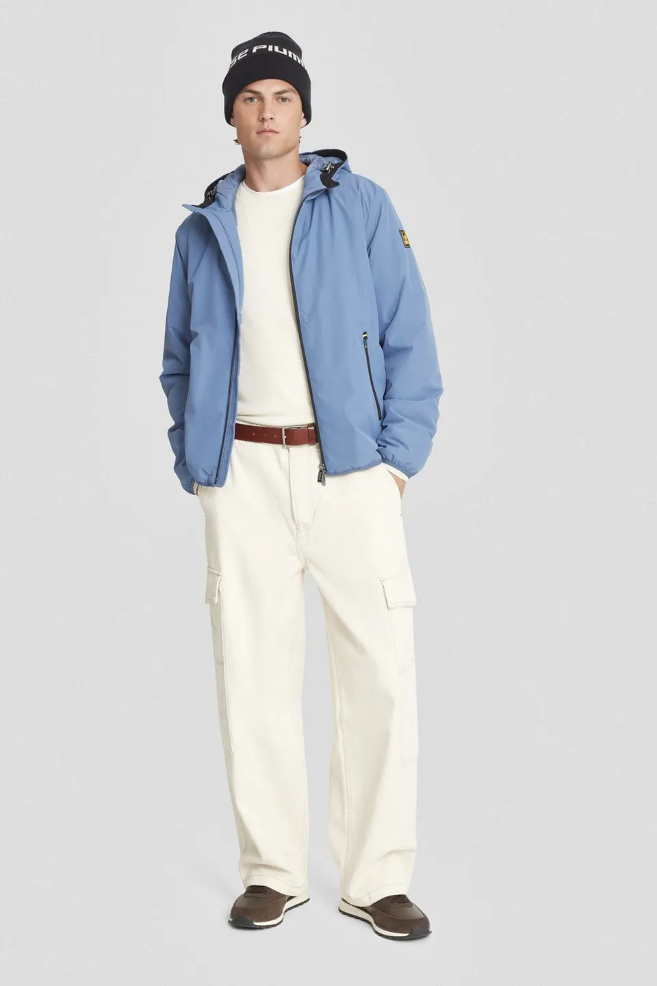 ciesse-winterjacke-hellblau-gef-ttert-kapuze-dwr-regular-fit image 1