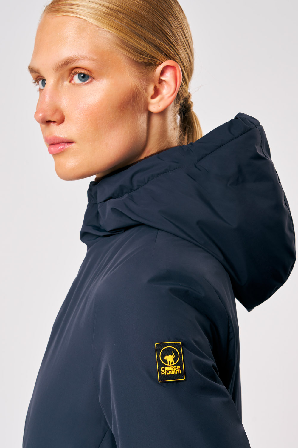 ciesse-outdoor-matilda-jacke-damen-blau-lang-kapuze image 4