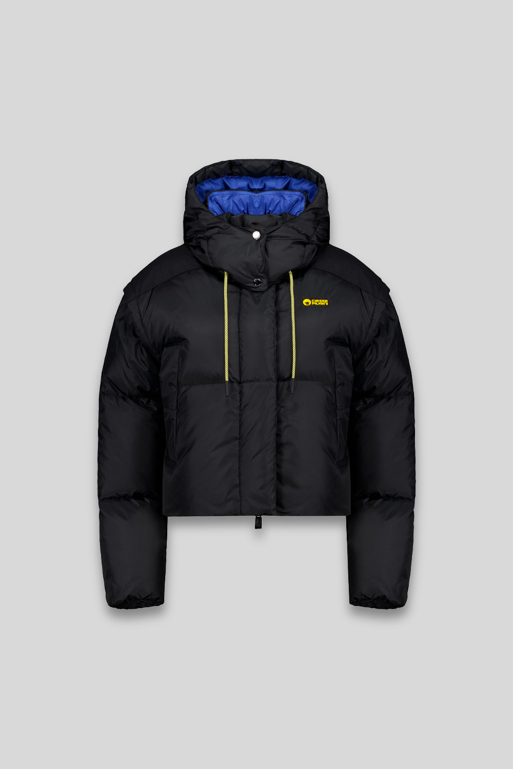 ciesse-nevada-daunenjacke-schwarz-crop-abnehmbare-rmel image 1