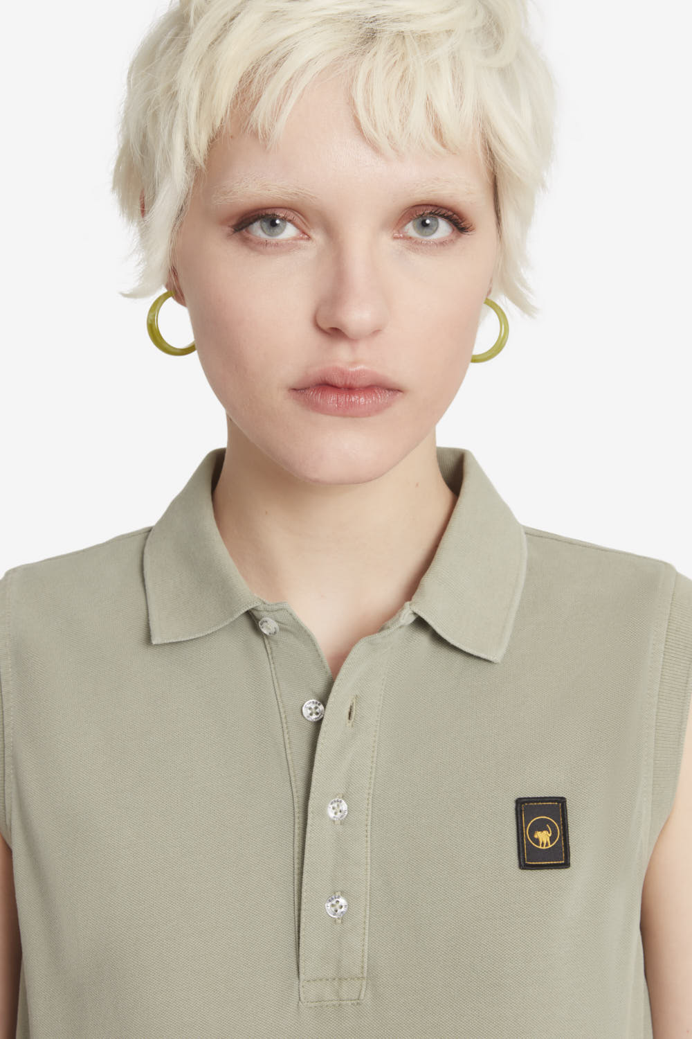 ciesse-outdoor-sabi-polokleid-damen-gr-n-tee-baumwolle-rmellos image 3