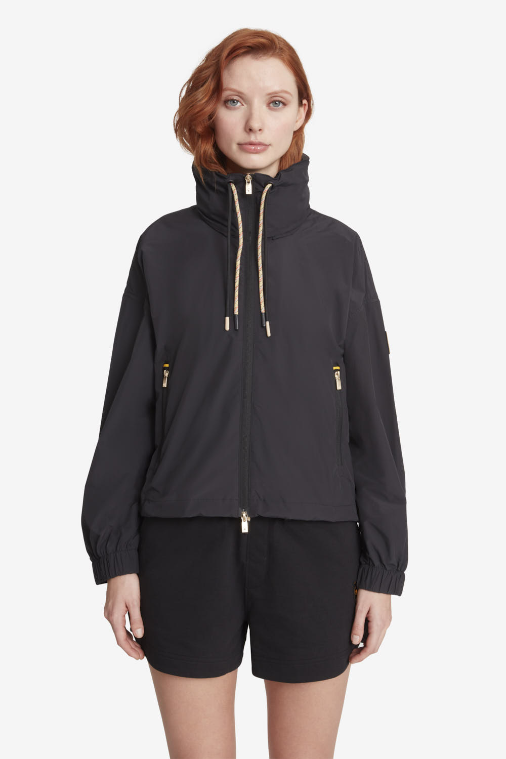 ciesse-lana-kurze-jacke-schwarz-damen-kapuze image 2