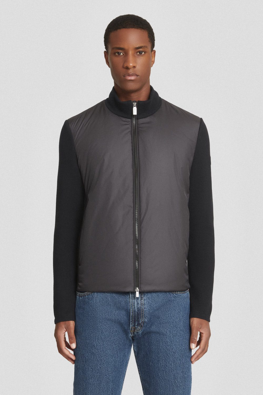 ciesse-outdoor-giacche-leggere-leichte-jacke-schwarz-strick-rmel image 2
