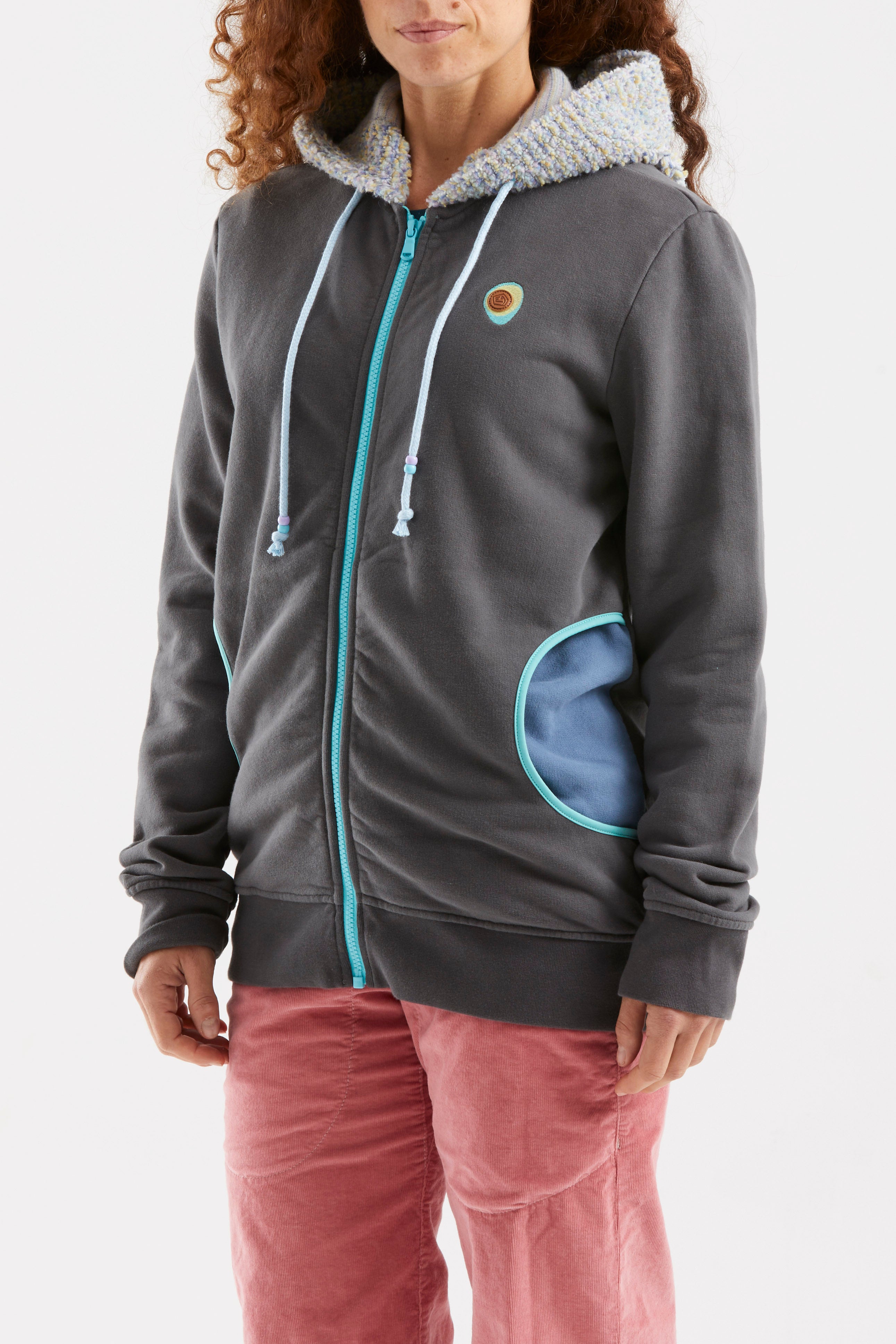 e9-bea-zip-hoodie-damen-bio-baumwolle-curry image 3