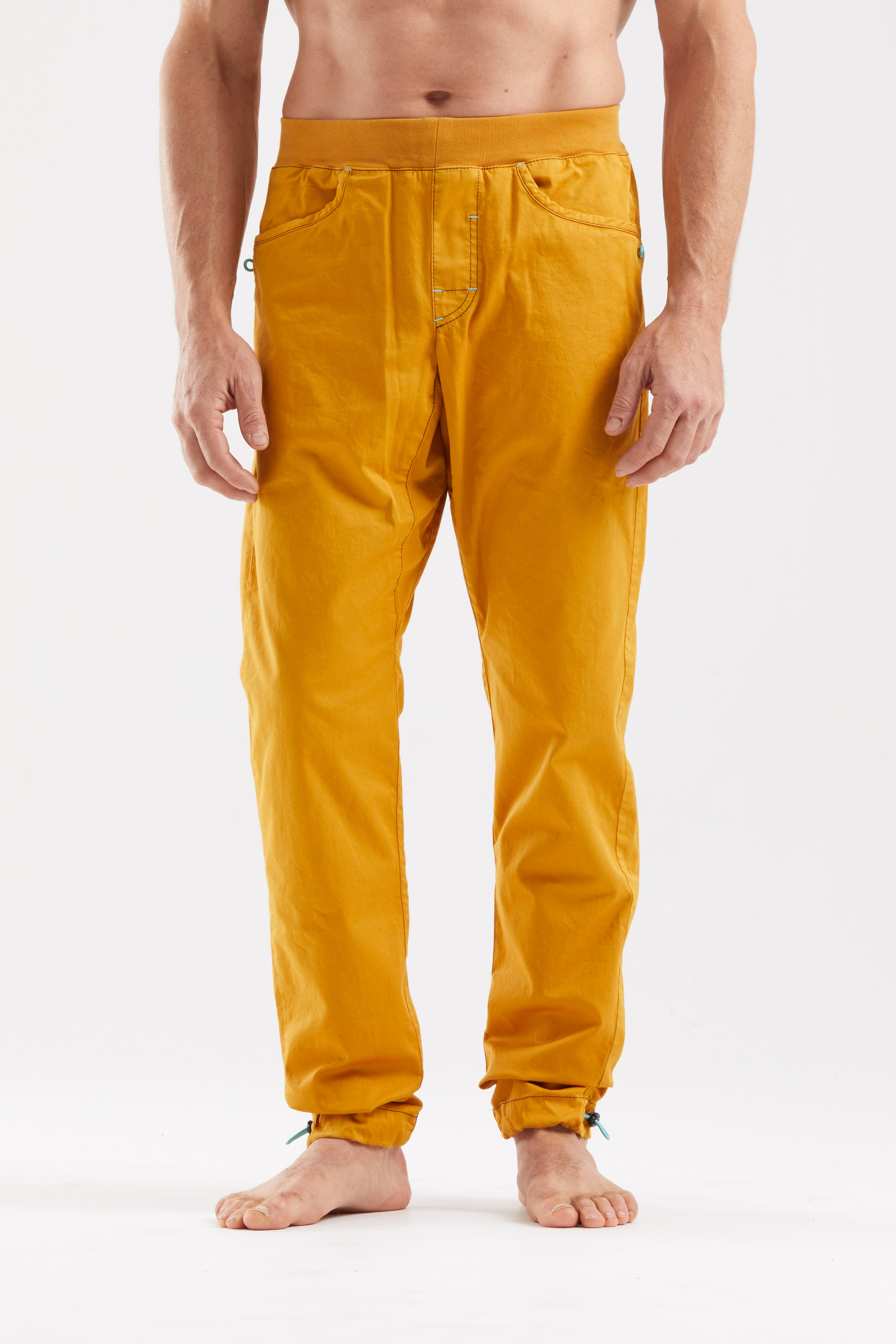e9-pit-kletterhose-curry-bio-baumwolle-slim-fit image 1