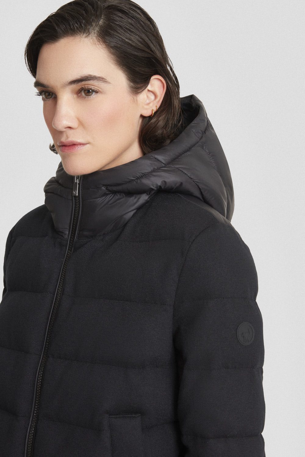 ciesse-outdoor-nylonjacke-schwarz-mit-kapuze-leicht-gef-ttert image 3