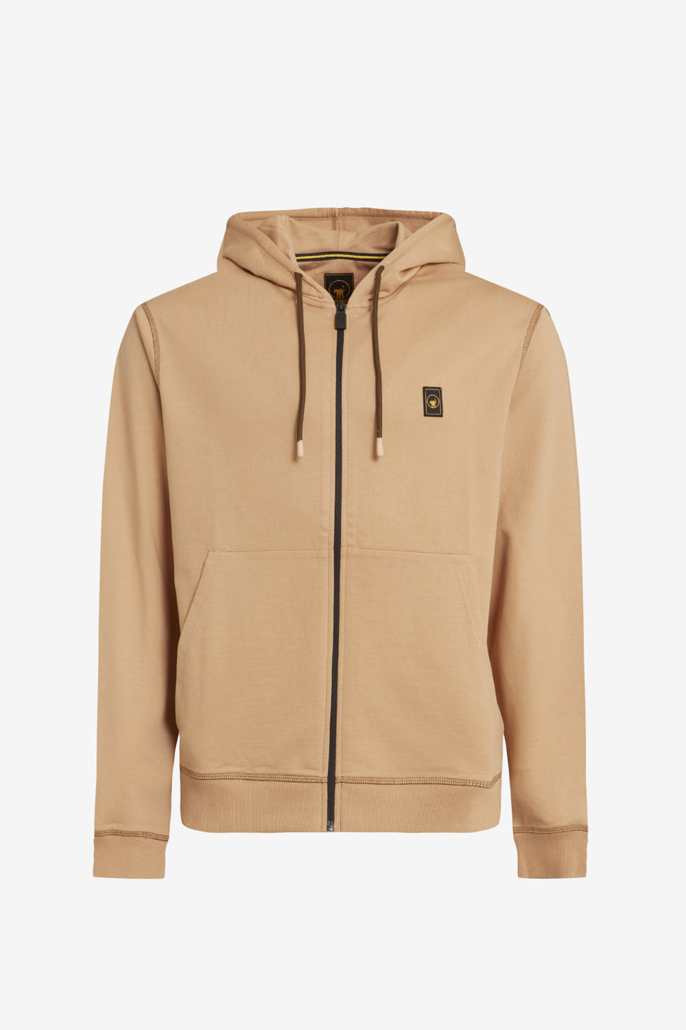 ciesse-outdoor-kurt-kapuzen-hoodie-herren-beige-baumwolle-zip image 5