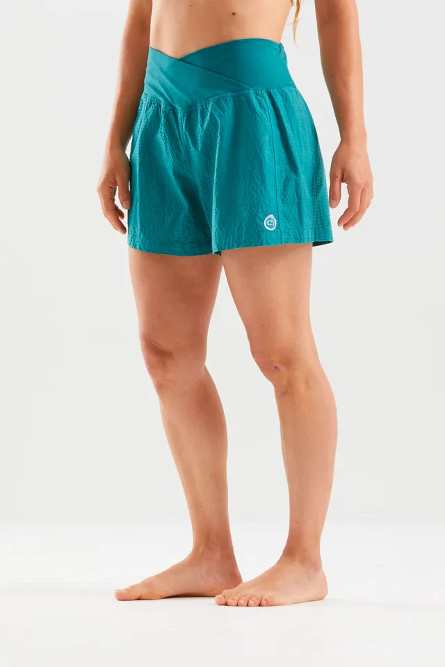 e9-priscilla-shorts-damen-slate-bio-baumwolle-stickerei image 1