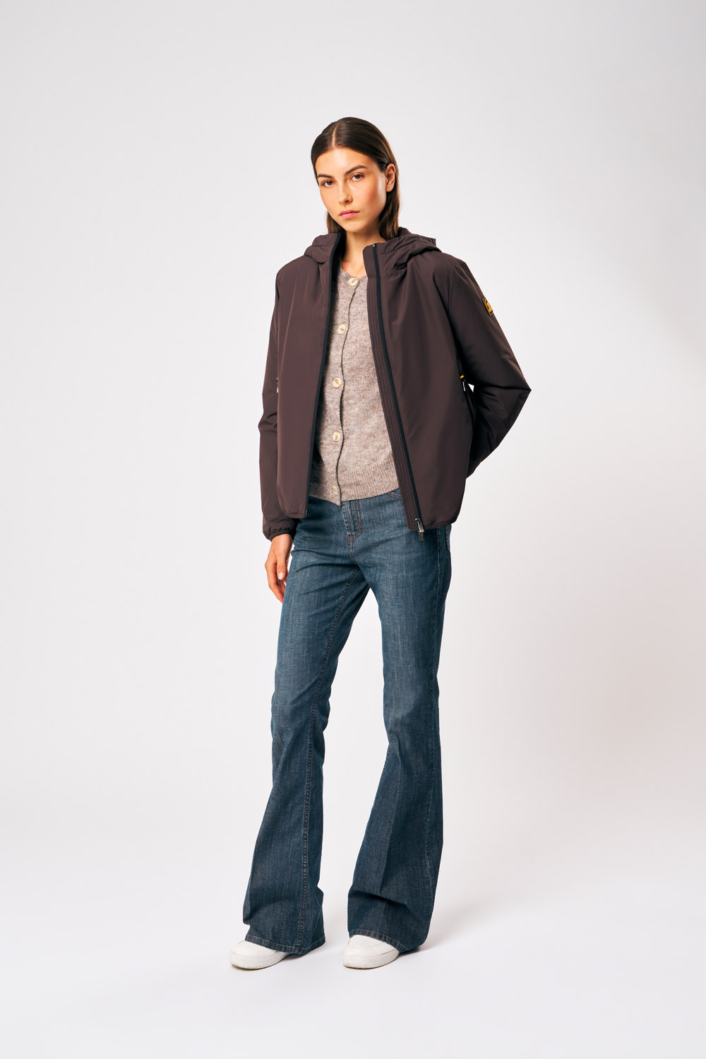 ciesse-outdoor-sofy-winterjacke-braun-damen-kapuze image 1