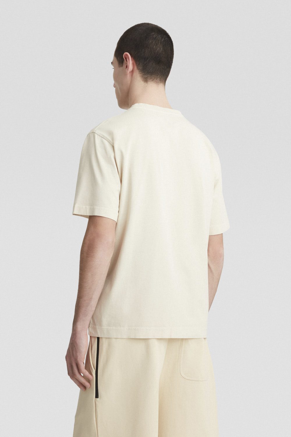 ciesse-t-shirt-rundhals-beige-baumwolle-mit-tasche-herren image 4