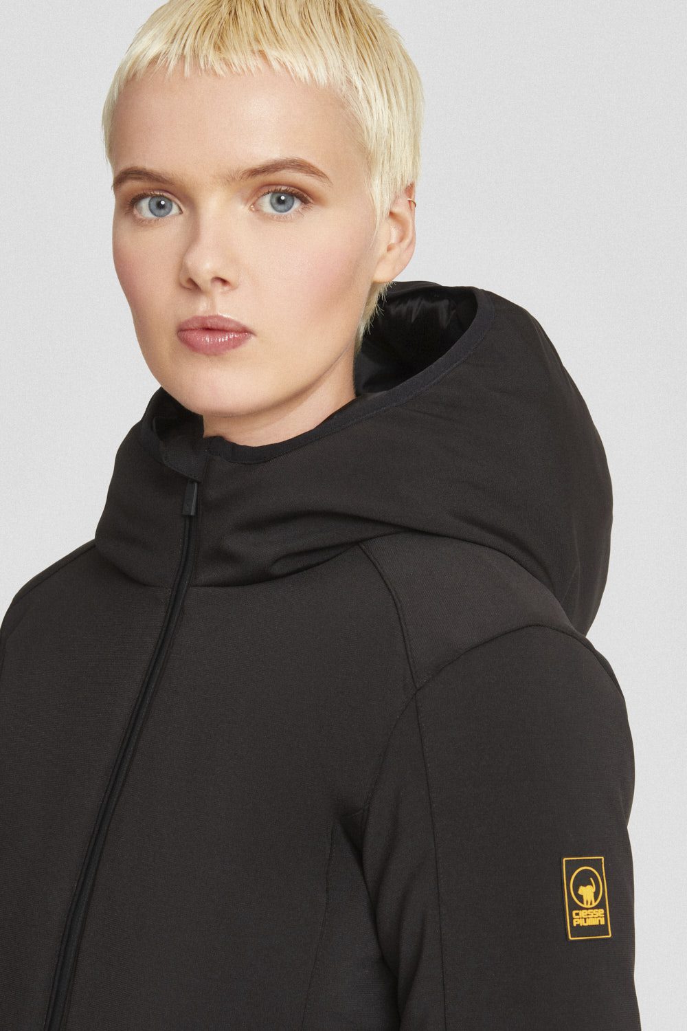 ciesse-outdoor-giacche-leggere-softshelljacke-schwarz-lang-kapuze image 3