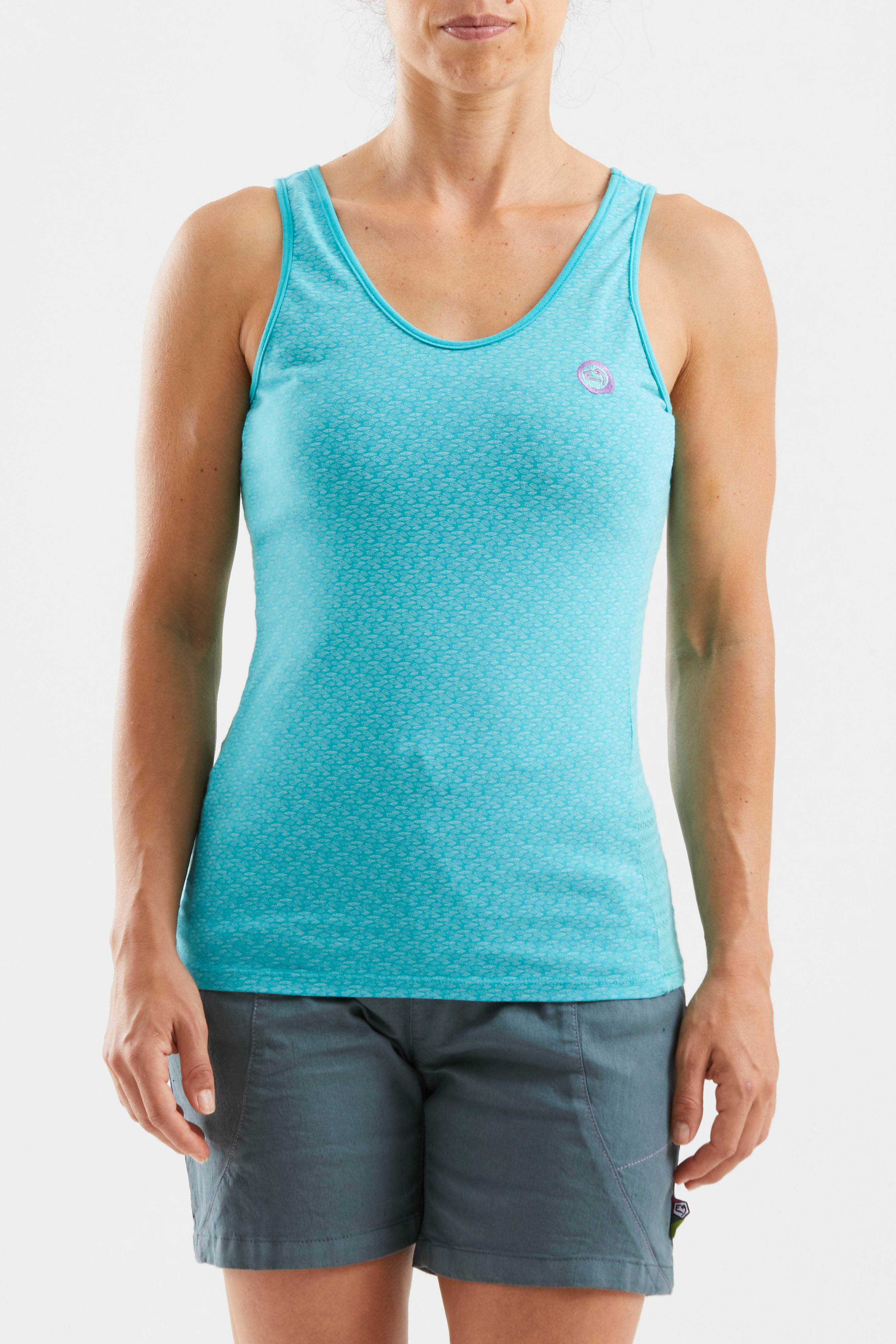 e9-koukla-tank-top-damen-green-lake-baumwolle-jacquard image 1