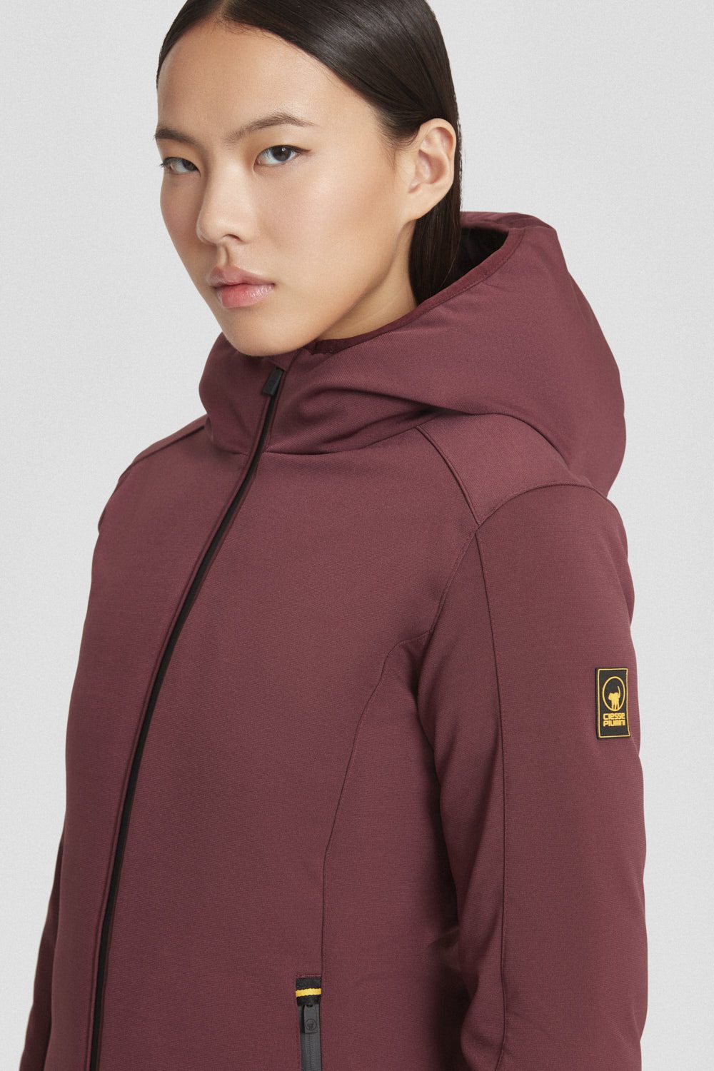 ciesse-outdoor-softshelljacke-braune-outdoorjacke-lang-zip image 3
