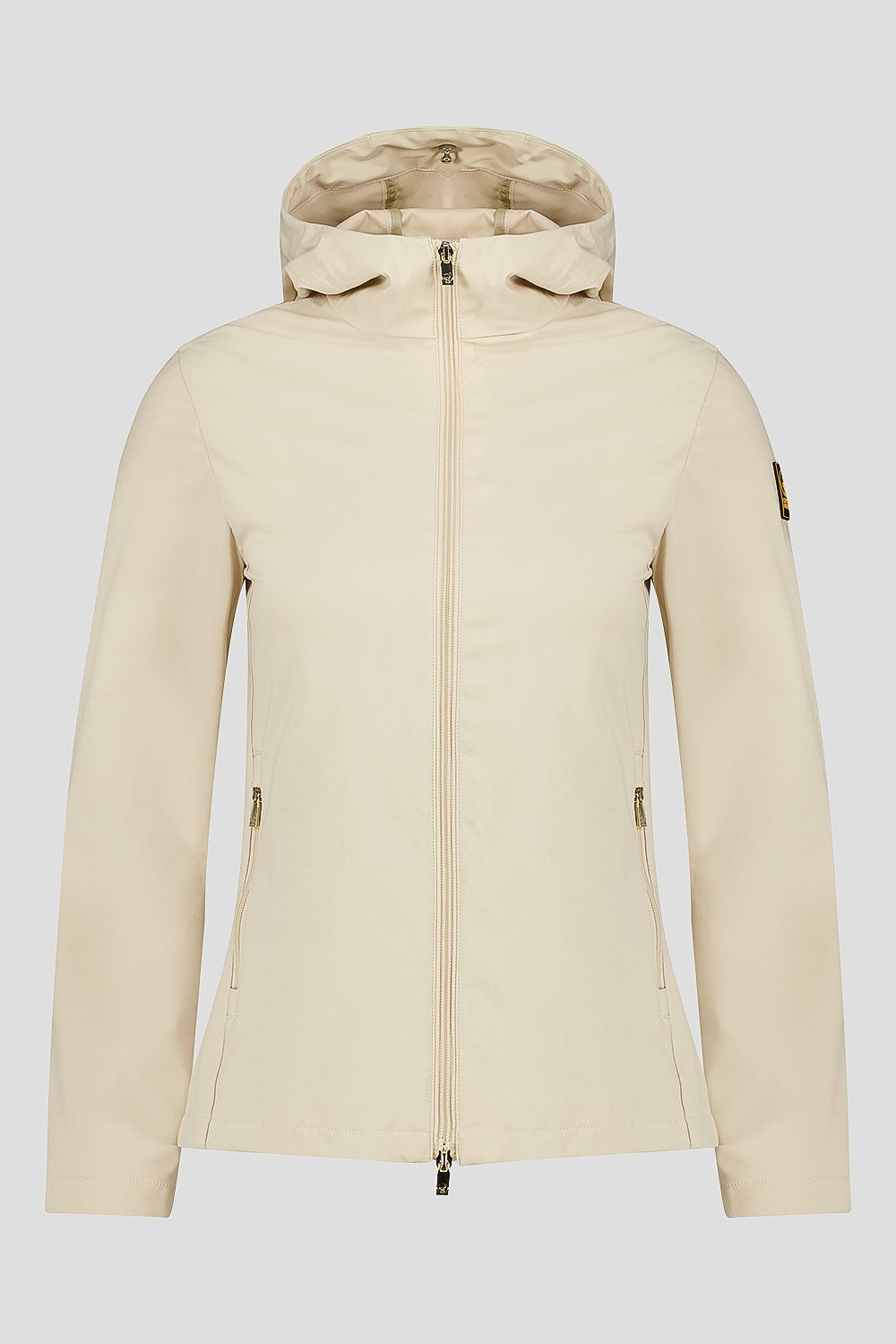 ciesse-outdoor-softshelljacke-beige-mit-kapuze-slim-fit image 3