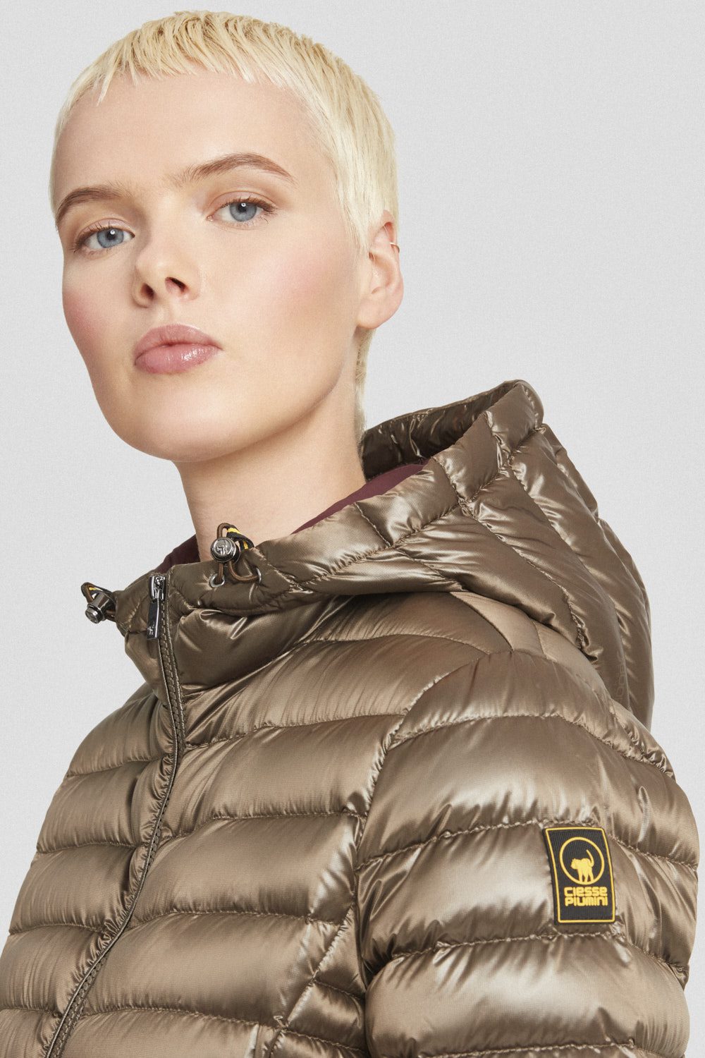 ciesse-piumini-daunenjacke-dunkelbeige-mit-kapuze-800-fill image 3