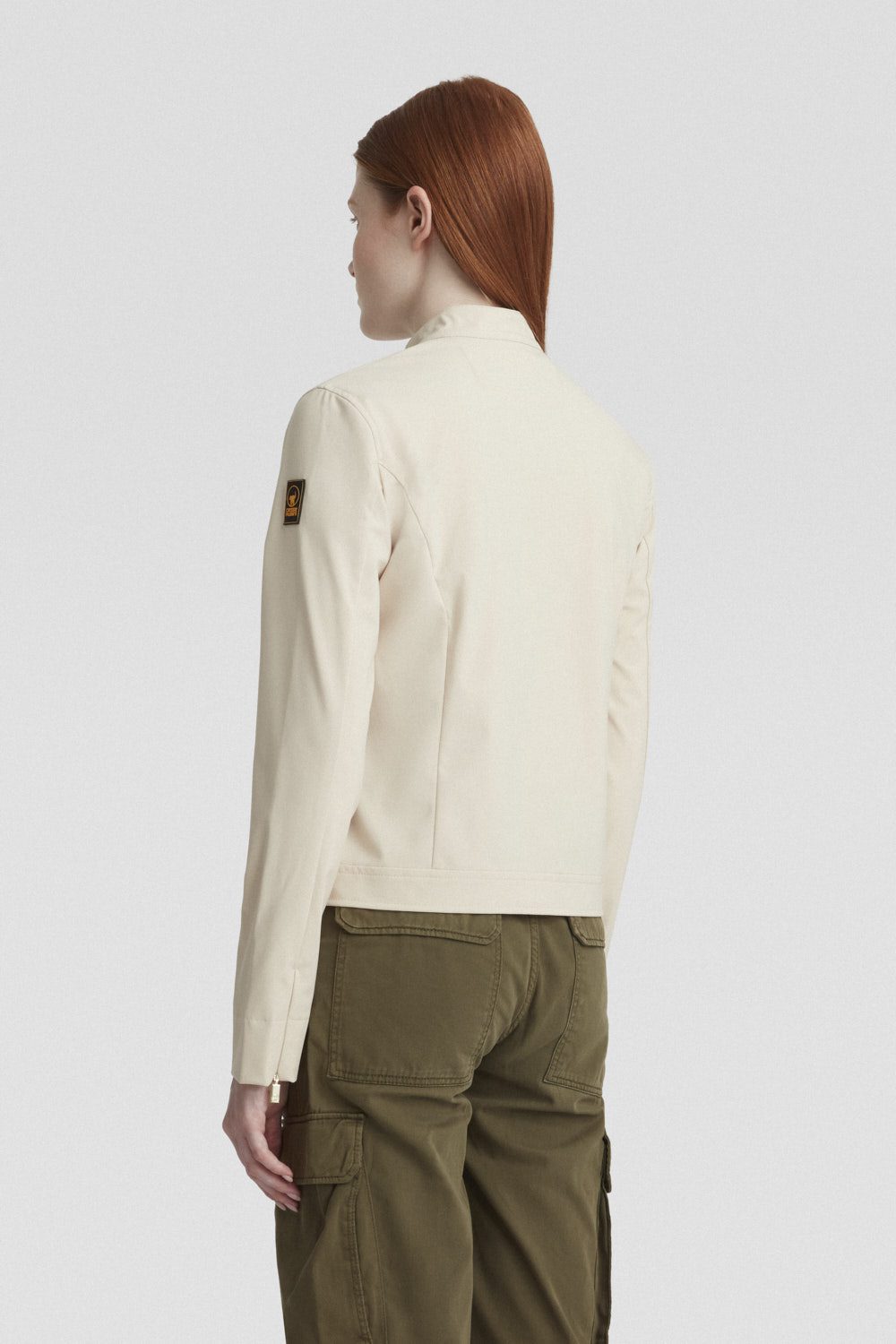 ciesse-outdoor-biker-softshelljacke-beige-full-zip-wasserdicht image 4