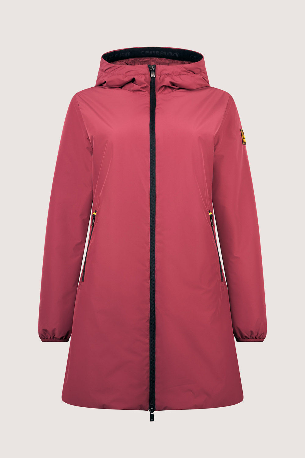 ciesse-matilda-winterjacke-damen-bordeaux-lang-kapuze image 2