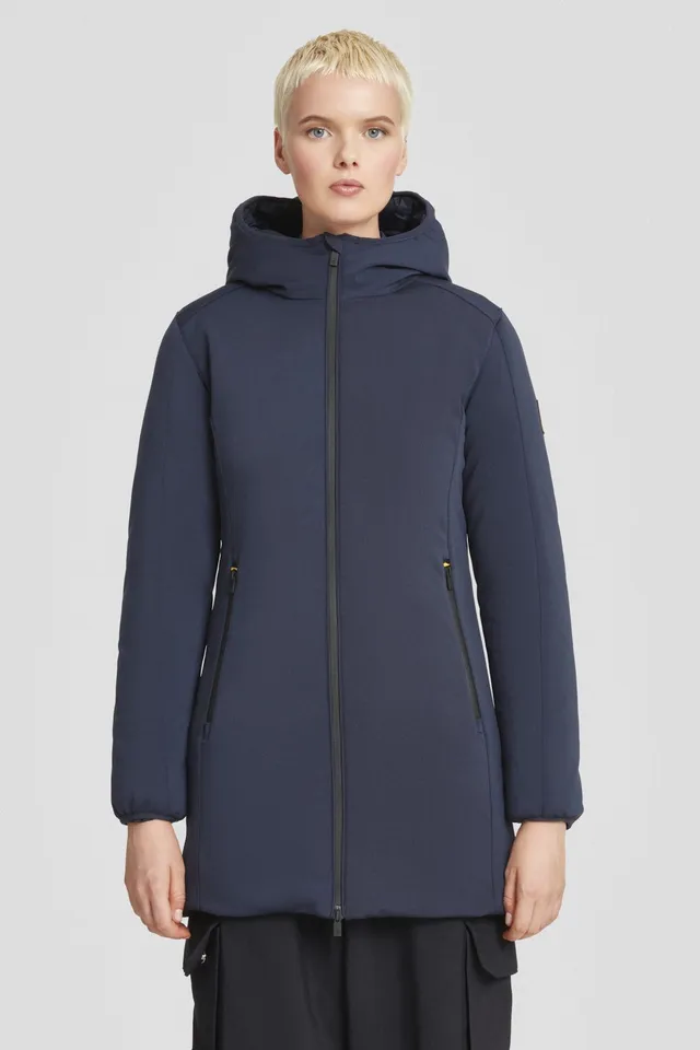 ciesse-outdoor-softshelljacke-lang-blau-wasserdicht-kapuze image 1