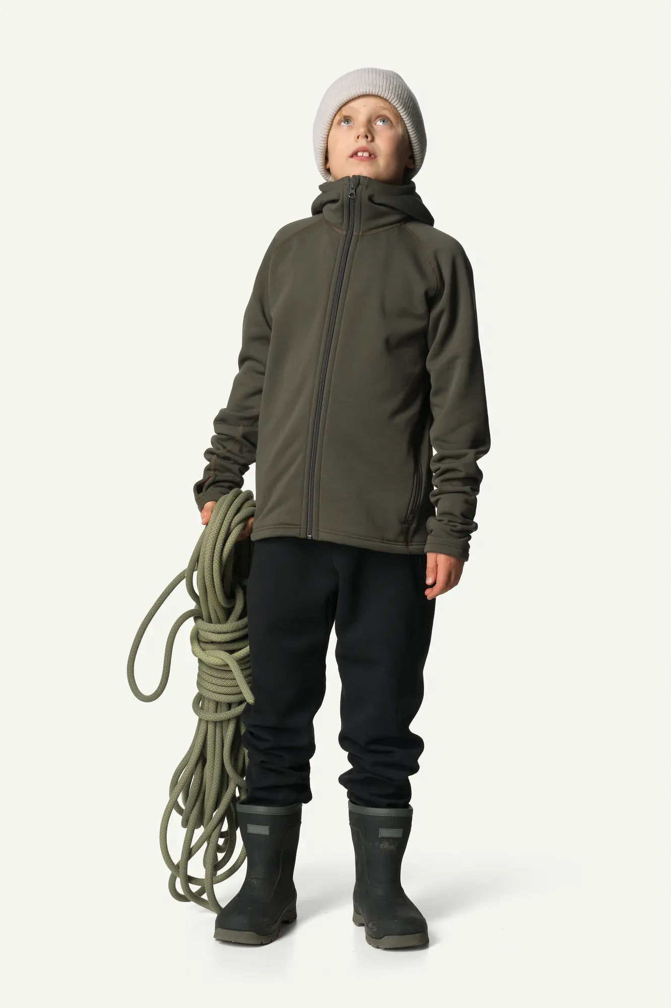 houdini-power-houdi-fleecejacke-kinder-baremark-green image 4