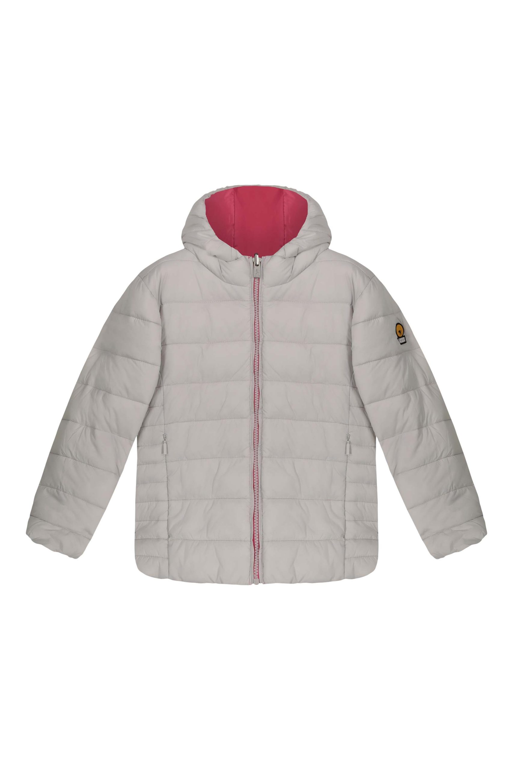 ciesse-linda-girl-wende-daunenjacke-grau-rosa image 1
