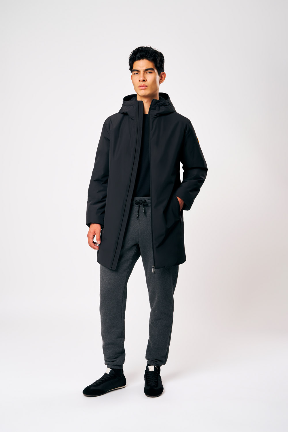 ciesse-gunbu-winterjacke-herren-schwarz-lang image 2