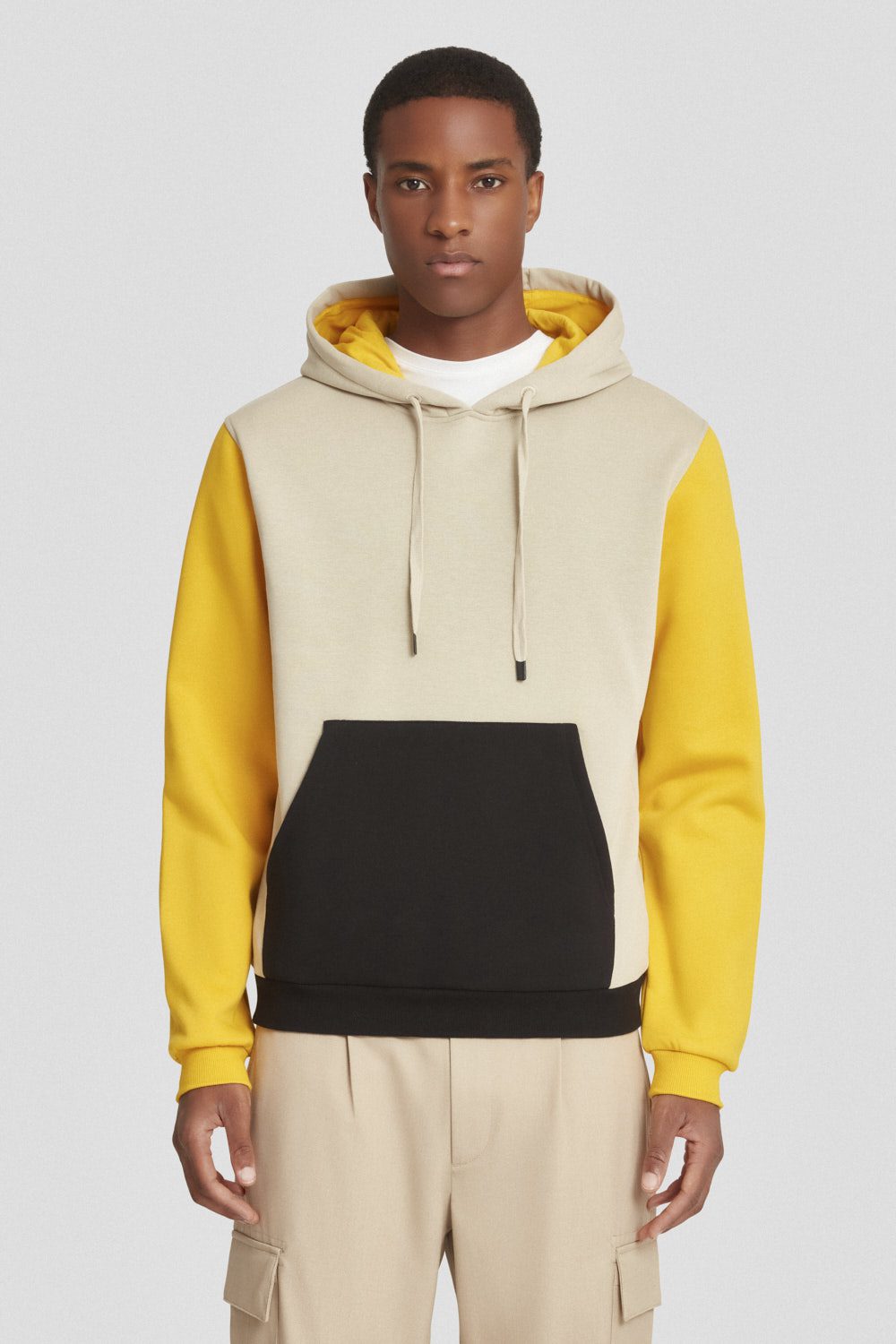 ciesse-outdoor-felpe-hoodie-beige-gelb-baumwolle image 1