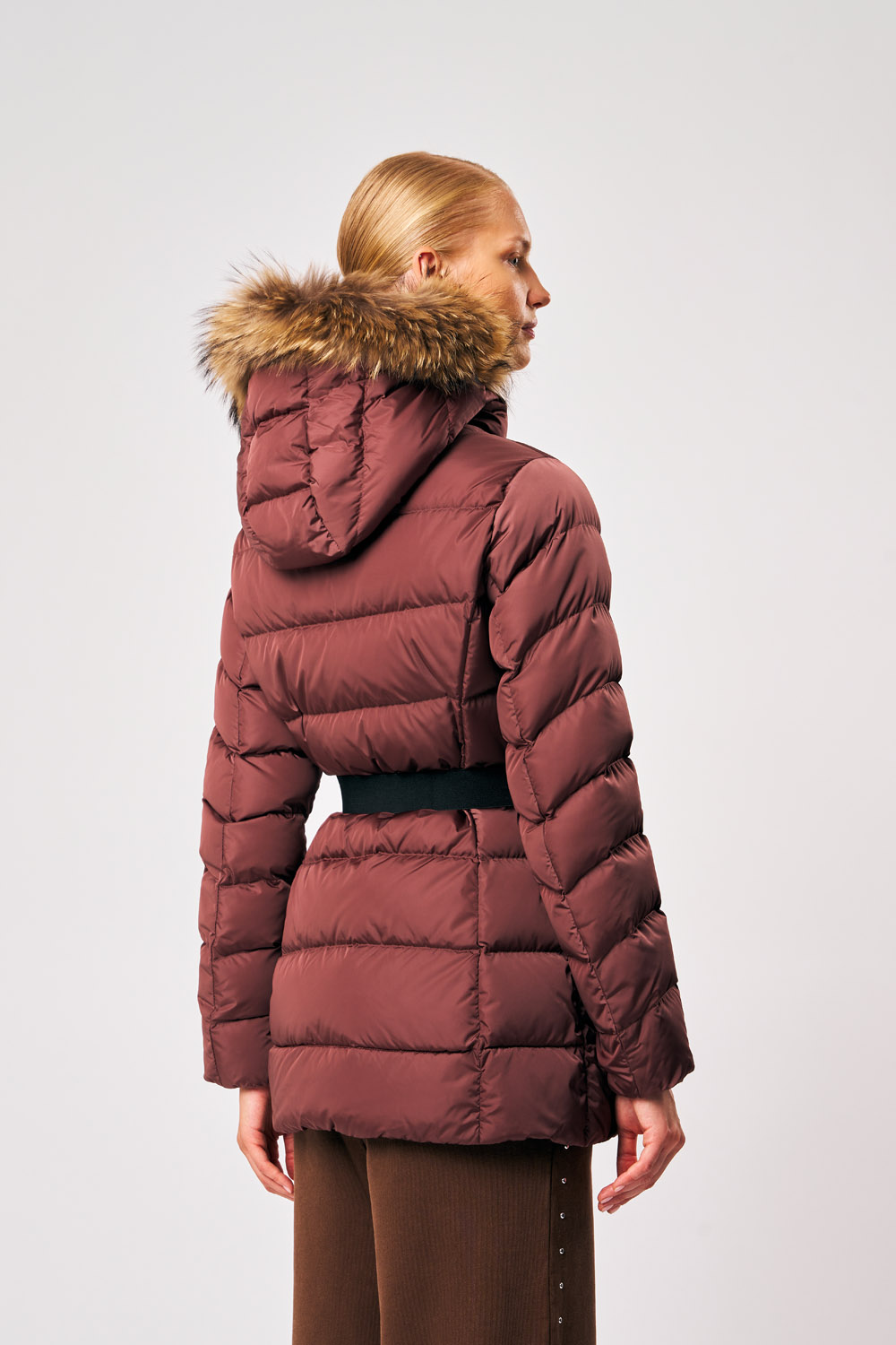 ciesse-outdoor-rosalia-real-fur-winterjacke-bordeaux-echtfell image 5