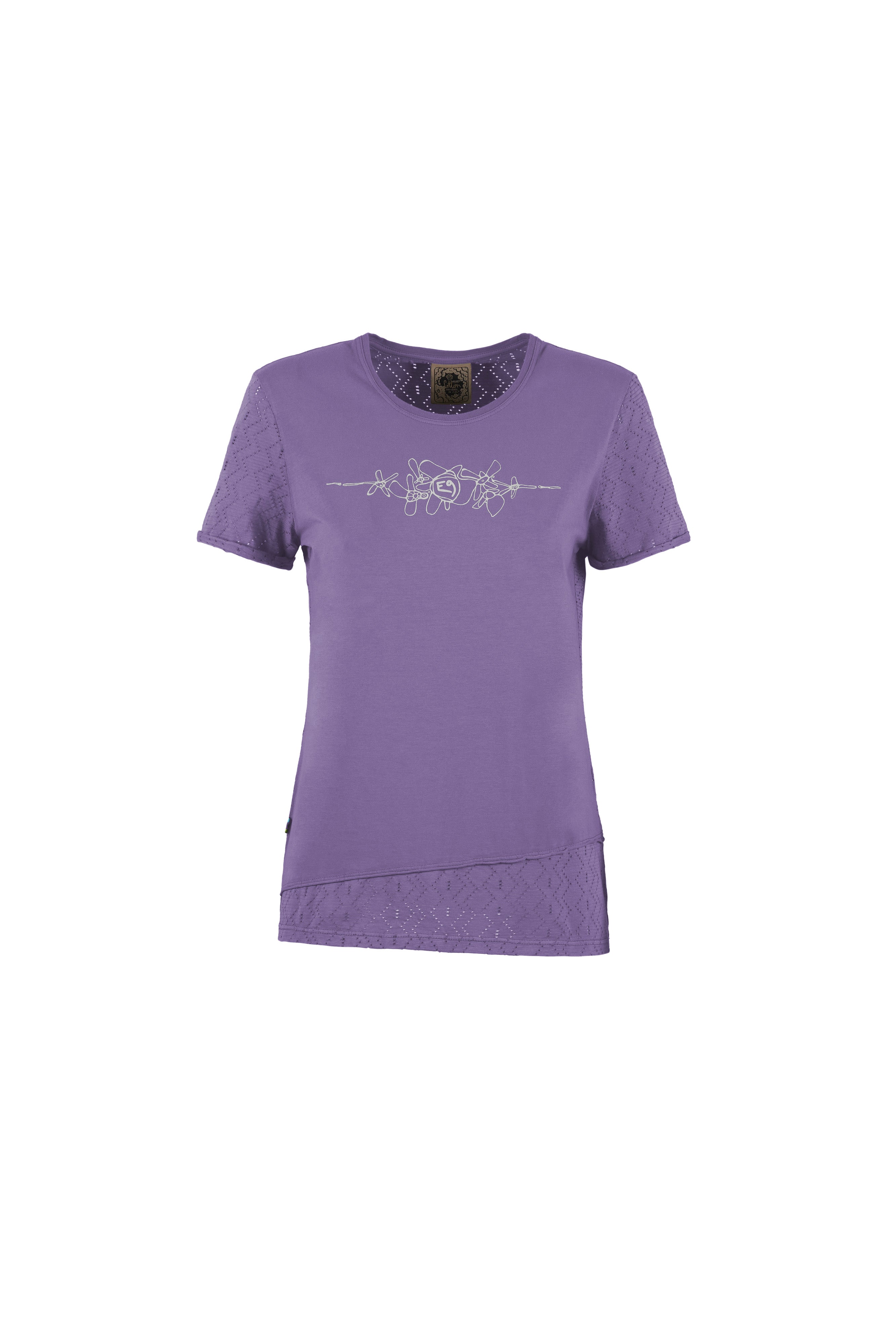e9-bonny-t-shirt-bio-baumwolle-grape-slim-fit image 5